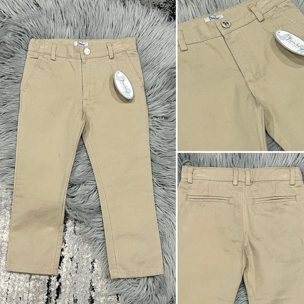 Frenchie Mini Couture Khaki Chino Pant Size 4T ($60) NEW